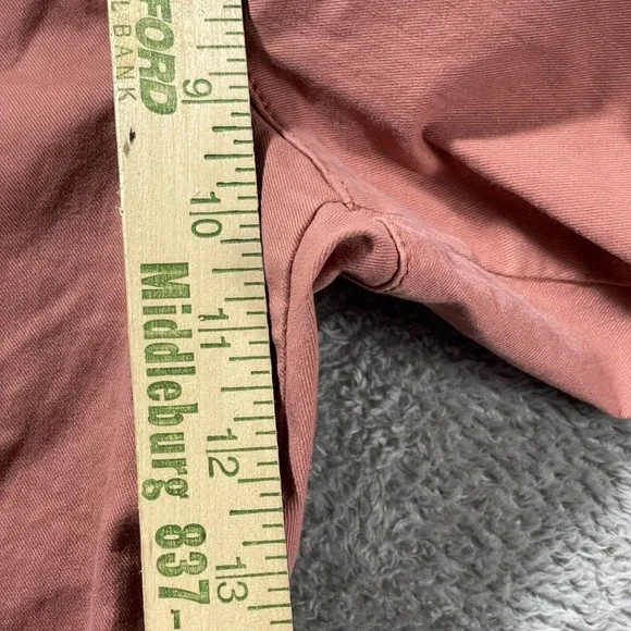 Old Navy Pixie Crop Blush Mid‎ Rise 12 Peach Amelia Rose Stretch Chino Outdoorsy - Picture 7 of 14